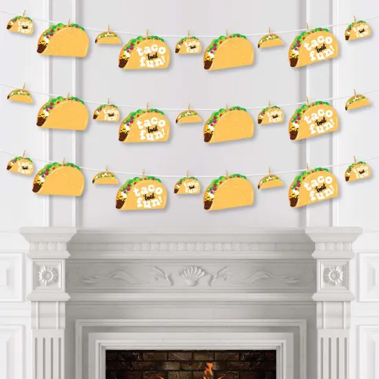 Big Dot of Happiness Taco 'Bout Fun - Fiesta DIY Decorations - Clothespin Garland Banner - 44 Pieces {4}