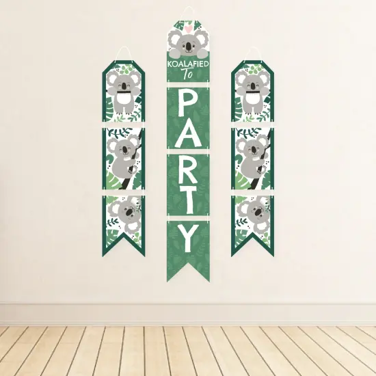 Big Dot of Happiness Koala Cutie - Hanging Vertical Paper Door Banners - Bear Birthday Party and Baby Shower Wall Decoration Kit - Indoor Door Decor {4}