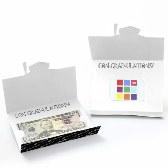 Big Dot of Happiness Graduation Cheers - Money Holder Cards - Set of 8 {3}