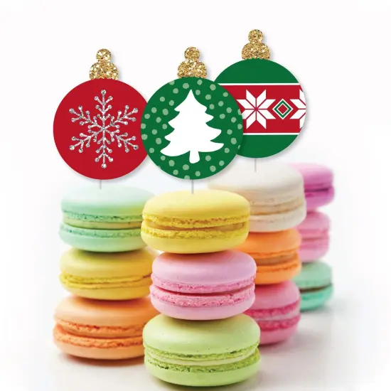 Big Dot of Happiness Ornaments - DIY Shaped Holiday and Christmas Party Cut-Outs - 24 Count {4}