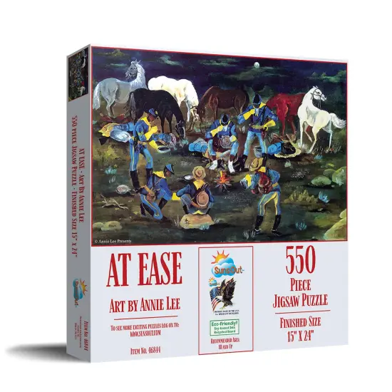 Sunsout At Ease Buffalo Soldiers 550 pc Jigsaw Puzzle 46844 {3}