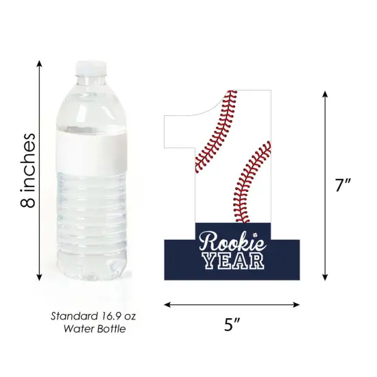 Big Dot of Happiness 1st Birthday Batter Up - Baseball - One Shaped Decorations DIY First Birthday Party Essentials - Set of 20 {6}