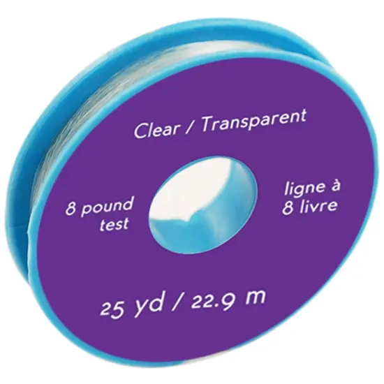 Craft Medley Beading/Jewelry Cord 8lb 25yd-Clear {2}