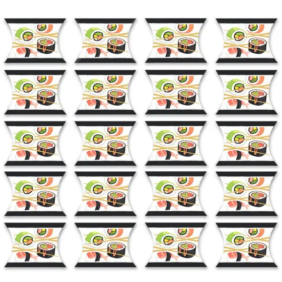 Big Dot of Happiness Let&rsquo;s Roll - Sushi - Favor Gift Boxes - Japanese Party Petite Pillow Boxes - Set of 20 {6}