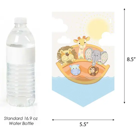 Big Dot of Happiness Noah's Ark - Baby Shower Bunting Banner - Animal Party Decorations - Welcome Baby {3}