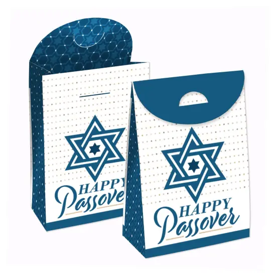 Big Dot of Happiness Happy Passover - Pesach Jewish Holiday Gift Favor Bags - Party Goodie Boxes - Set of 12 {1}