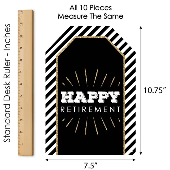 Big Dot of Happiness Happy Retirement - Hanging Vertical Paper Door Banners - Retirement Party Wall Decoration Kit - Indoor Door Decor {7}