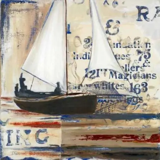 Blue Sailing Race I Poster Print by Patricia Pinto - Item # VARPDX9293A {1}
