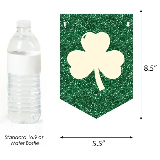 Big Dot of Happiness Irish Birthday - Shamrock Birthday Party Bunting Banner - Birthday Party Decorations - Happy Birthday {3}