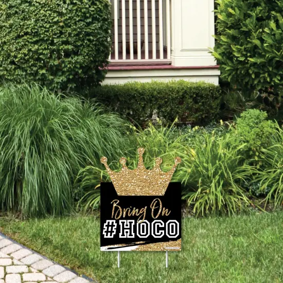 Big Dot of Happiness HOCO Dance - Outdoor Lawn Sign - Homecoming Yard Sign - 1 Piece {1}