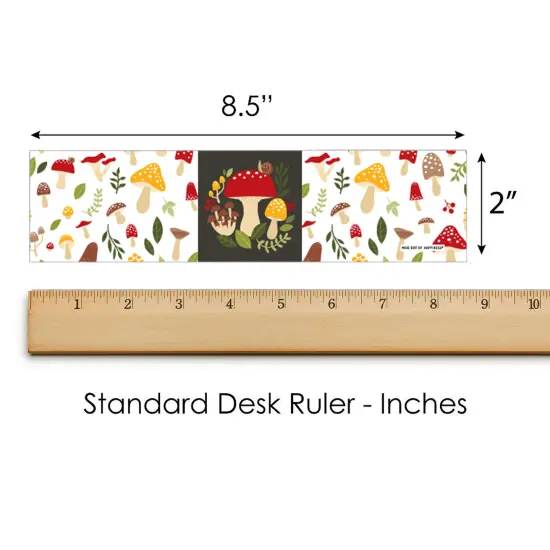 Big Dot of Happiness Wild Mushrooms - Red Toadstool Party Water Bottle Sticker Labels - Set of 20 {6}