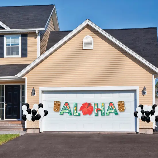 Big Dot of Happiness Tropical Luau - Hawaiian Beach Party Decorations - Aloha - Outdoor Letter Banner {3}