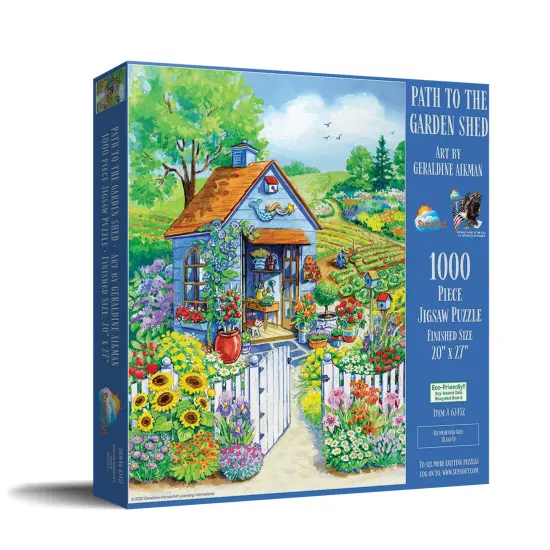 Sunsout Path to the Garden Shed 1000 pc Jigsaw Puzzle 63452 {3}