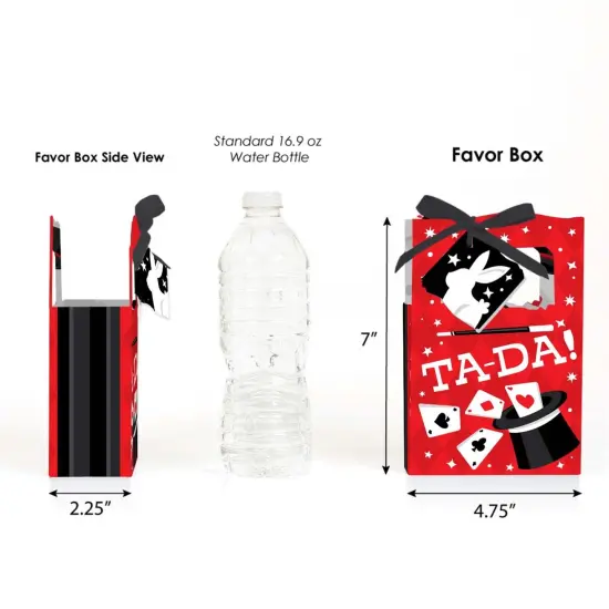 Big Dot of Happiness Ta-Da, Magic Show - Magical Birthday Party Favor Boxes - Set of 12 {3}