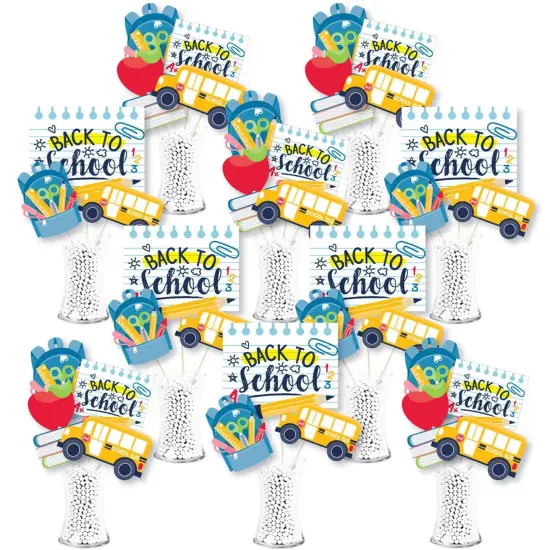 Big Dot of Happiness Back to School - First Day of School Classroom Decorations Centerpiece Sticks - Showstopper Table Toppers - 35 Pieces {1}