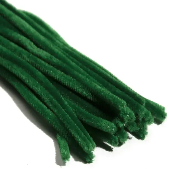 CousinDIY Chenille Stems 6mmx12" 25/Pkg-Moss Green {5}