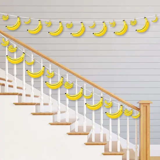 Big Dot of Happiness Let's Go Bananas - Tropical Party DIY Decorations - Clothespin Garland Banner - 44 Pieces {3}