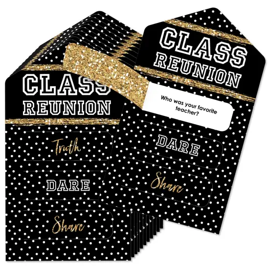 Big Dot of Happiness Reunited - School Class Reunion Party Game Pickle Cards - Truth, Dare, Share Pull Tabs - Set of 12 {1}