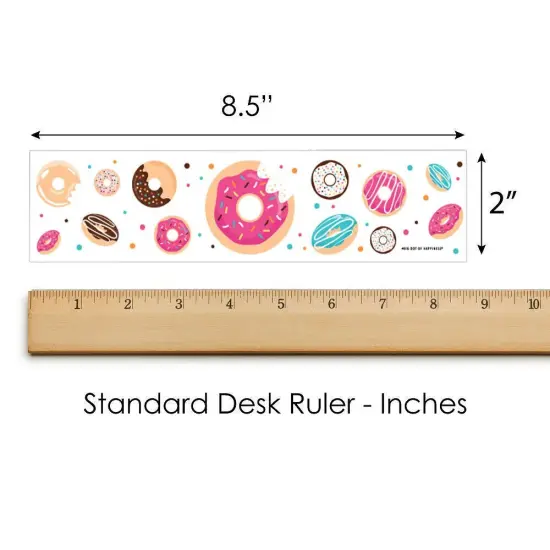 Big Dot of Happiness Donut Worry, Let's Party - Doughnut Party Water Bottle Sticker Labels - Set of 20 {6}