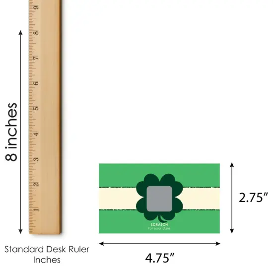 Big Dot of Happiness St. Patrick's Day - Saint Paddy's Day Party Game Scratch Off Dare Cards - 22 Count {7}
