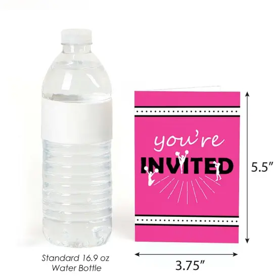 Big Dot of Happiness We've Got Spirit - Cheerleading - Fill In Birthday Party or Cheerleader Party Invitations (8 count) {4}