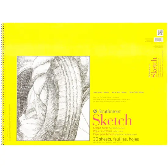 Strathmore Sketch Spiral Paper Pad 18"X24"-30 Sheets {1}