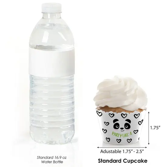 Big Dot of Happiness Party Like a Panda Bear - Baby Shower or Birthday Party Decorations - Party Cupcake Wrappers - Set of 12 {4}