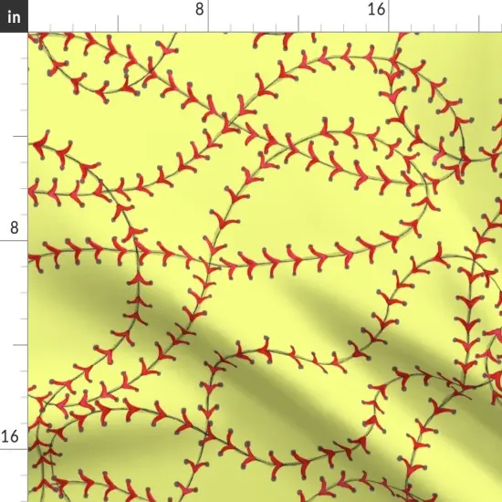 Various Fabrics by the Yard or Fat Quarter Softball Girls Sports Abstract Custom Printed Fabric by Spoonflower {2}