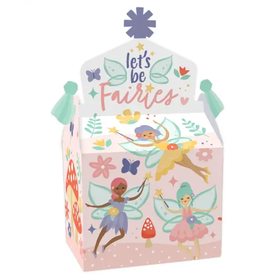 Big Dot of Happiness Let's Be Fairies - Treat Box Party Favors - Fairy Garden Birthday Party Goodie Gable Boxes - Set of 12 {1}