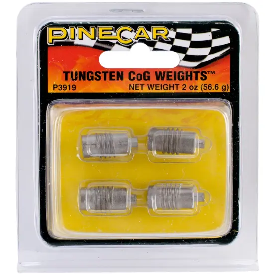 Pine Car Derby Weights 2oz-Tungsten Center of Gravity {1}