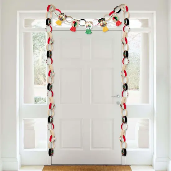 Big Dot of Happiness Happy Kwanzaa - 90 Chain Links and 30 Paper Tassels Decoration Kit - Party Paper Chains Garland - 21 feet {4}