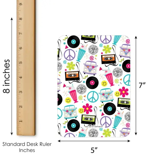 Big Dot of Happiness Through the Decades - Bingo Cards and Markers - 50s, 60s, 70s, 80s, and 90s Party Bingo Game - Set of 18 {6}