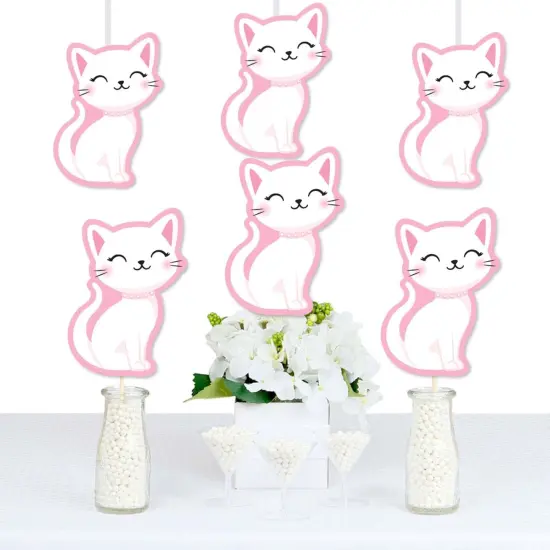 Big Dot of Happiness Purr-fect Kitty Cat - Decorations DIY Kitten Meow Baby Shower or Birthday Party Essentials - Set of 20 {1}