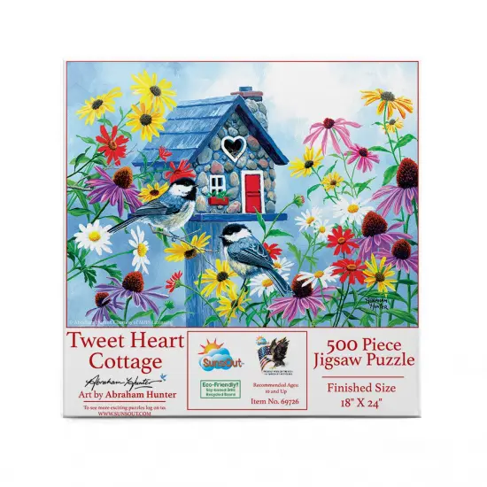 Sunsout Tweet hearts Cottage 500 pc Jigsaw Puzzle 69726 {4}