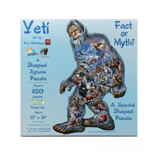 Sunsout Yeti 850 pc Special Shape Jigsaw Puzzle 95017 {4}