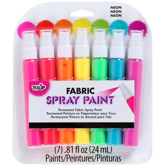 Tulip Fabric Spray Paint Mini Pack .81oz 7/Pkg {1}