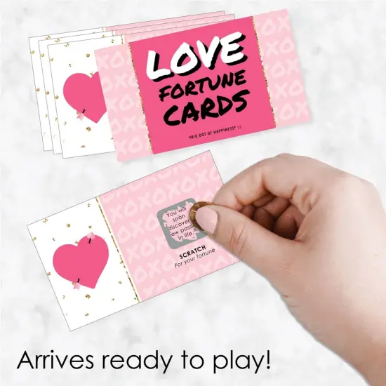 Big Dot of Happiness Be My Galentine - Galentine's and Valentine's Day Party Game Scratch Off Love Fortune Cards - 22 Count {3}