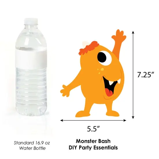Big Dot of Happiness Monster Bash - Decorations DIY Little Monster Birthday Party or Baby Shower Essentials - Set of 20 {6}