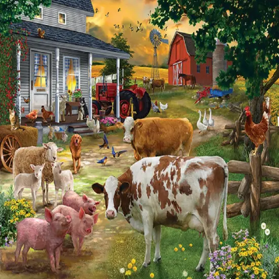 Sunsout Wise Acres Farm 300 pc Jigsaw Puzzle 31205 {1}