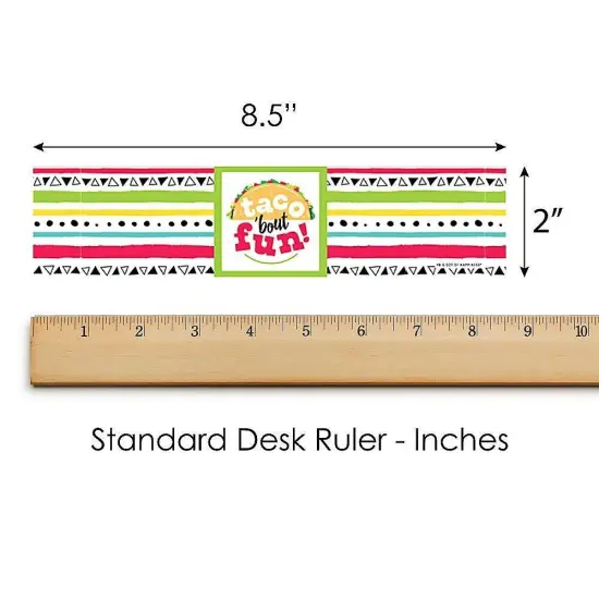 Big Dot of Happiness Taco 'Bout Fun - Fiesta Water Bottle Sticker Labels - Set of 20 {6}