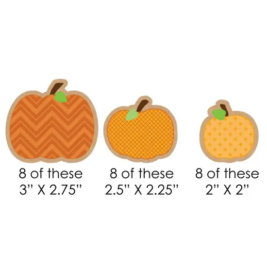 Big Dot of Happiness Pumpkin Patch - DIY Shaped Fall, Halloween or Thanksgiving Party Cut-Outs - 24 Count {6}
