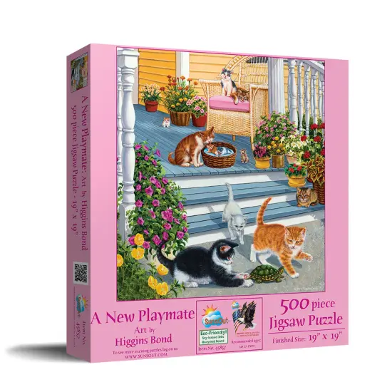 Sunsout A New Playmate 500 pc Jigsaw Puzzle 45857 {2}