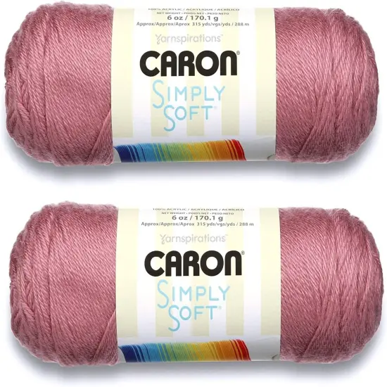 (Pack of 2) Caron Simply Soft Solids Yarn-Plum Wine {1}