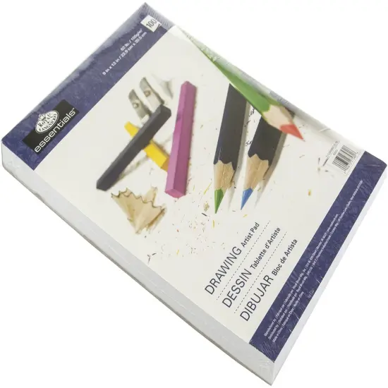 Multipack of 12 - essentials(TM) Drawing Artist Paper Pad 9"X12"-100 Sheets {2}