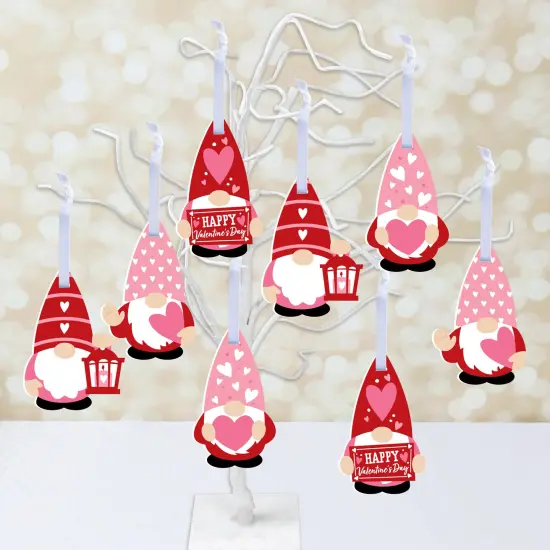 Big Dot of Happiness Valentine Gnomes - Valentine's Day Decorations - Tree Ornaments - Set of 12 {3}