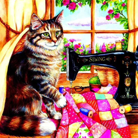 Sunsout The Seamstress 1000 pc Jigsaw Puzzle 36469 {1}