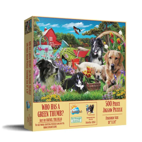 Sunsout Who has a green Thumb 500 pc Jigsaw Puzzle 42263 {3}