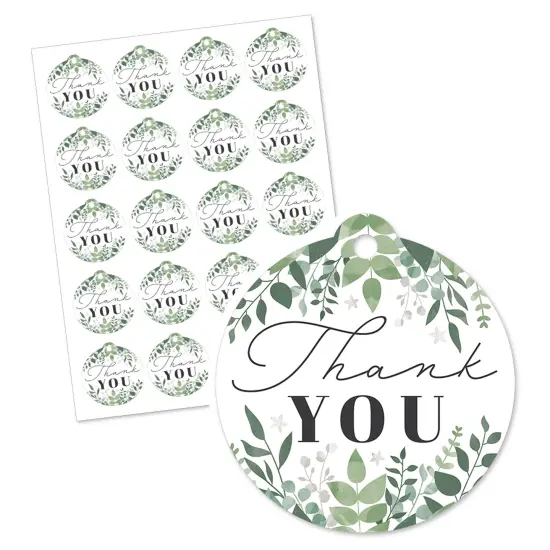 Big Dot of Happiness Boho Botanical - Greenery Party Favor Gift Tags (Set of 20) {3}