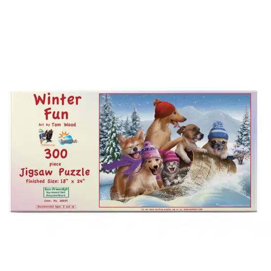 Sunsout Winter Fun 300 pc Jigsaw Puzzle 28695 {4}