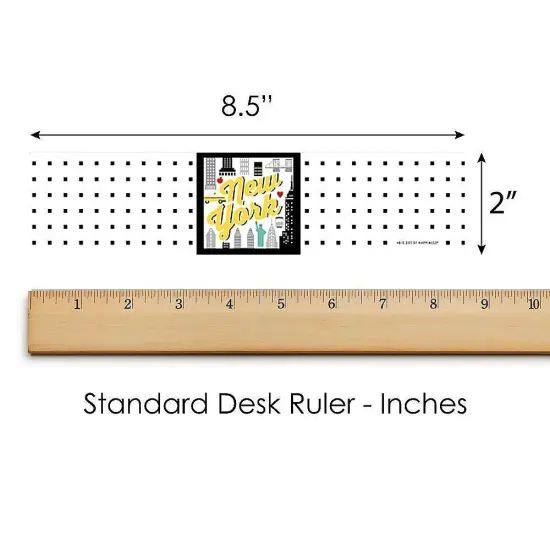 Big Dot of Happiness NYC Cityscape - New York City Party Water Bottle Sticker Labels - Set of 20 {6}